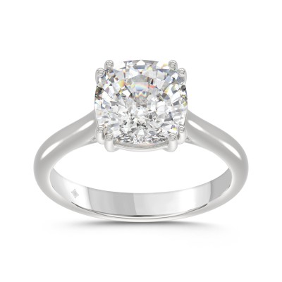 14K WHITE GOLD 5.00CT CUSHION DIAMOND LADIES RING (CENTER STONE CUSHION DIAMOND 5CT)