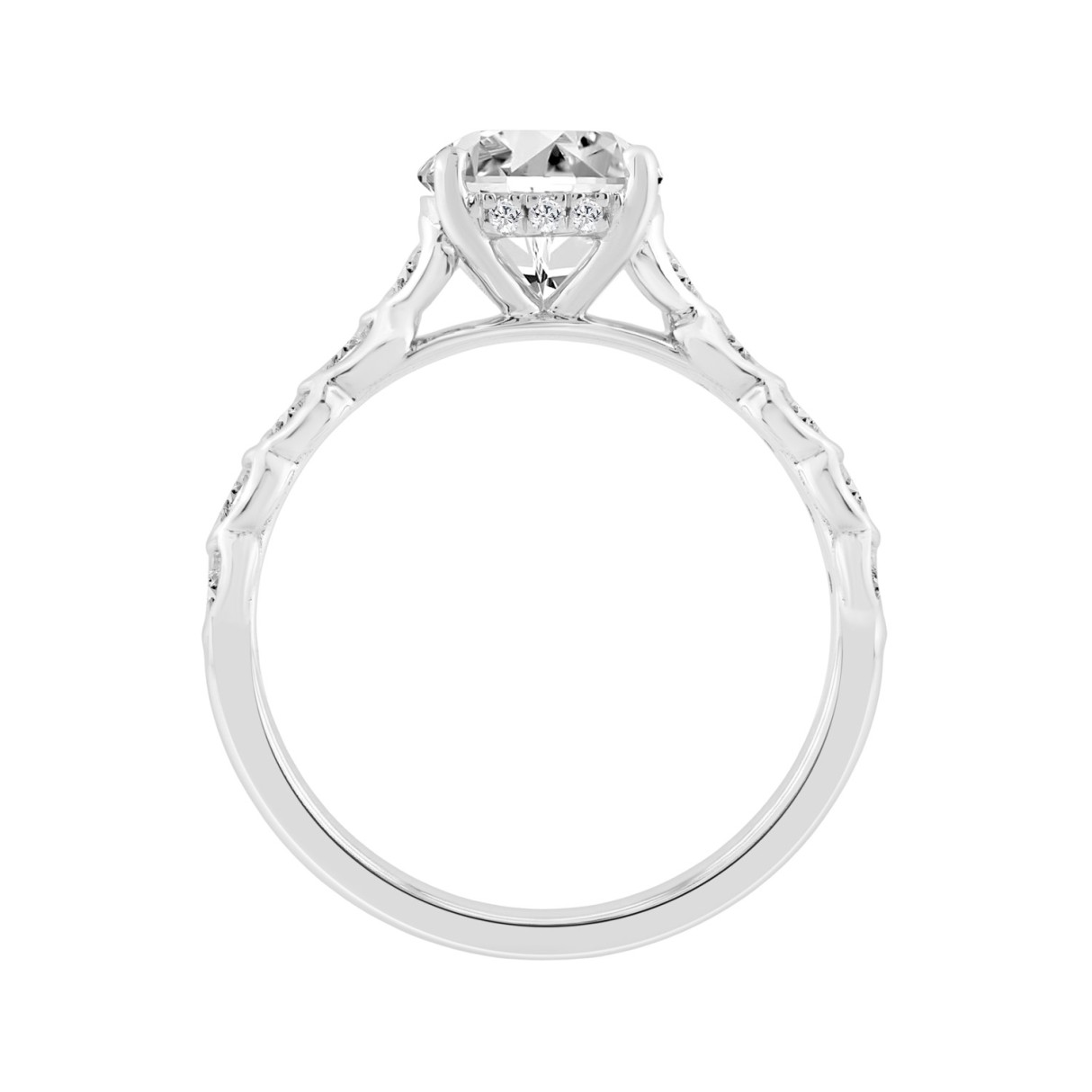 14K WHITE GOLD 1 3/4CT ROUND DIAMOND LADIES RING (CENTER STONE ROUND DIAMOND 1 1/2CT)