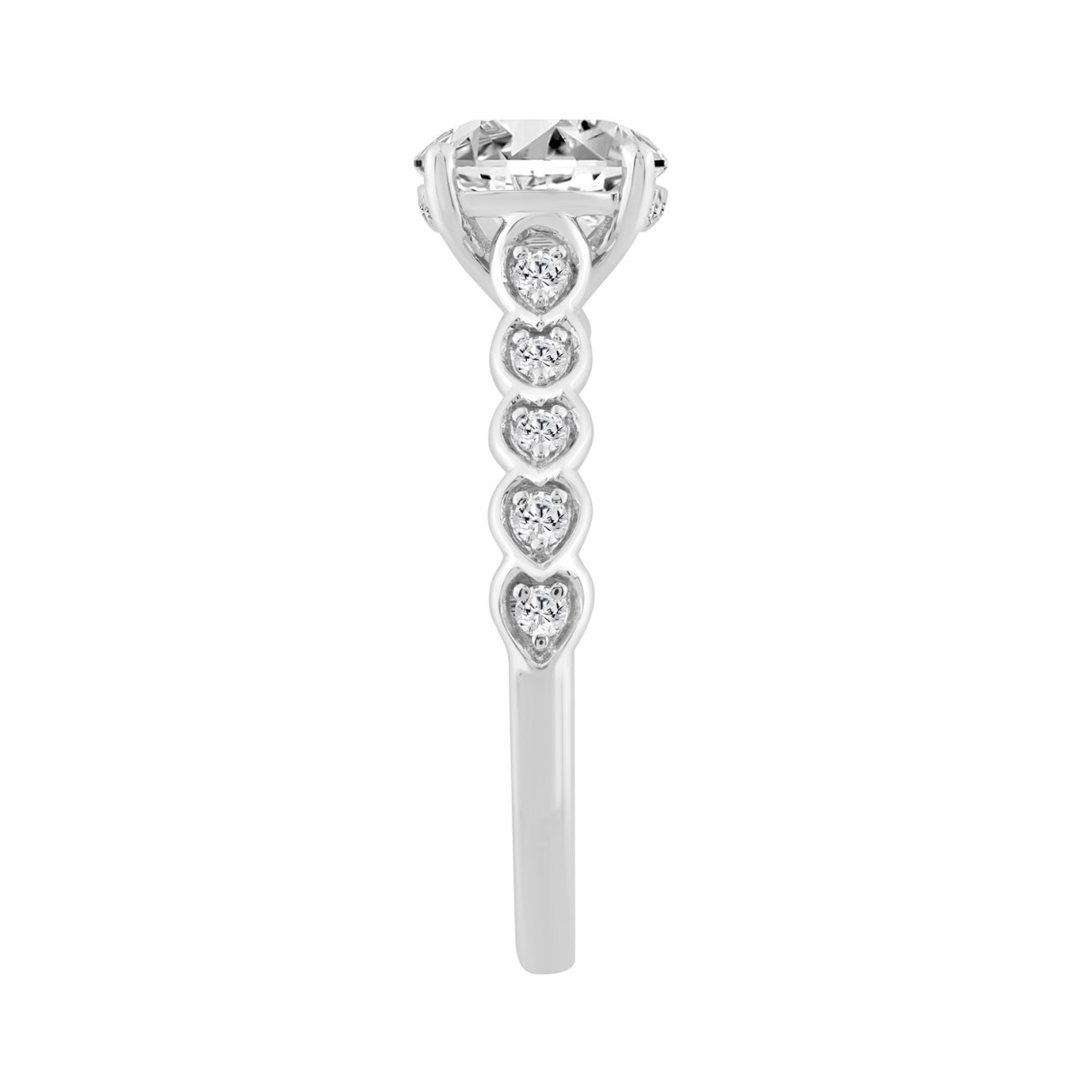 14K WHITE GOLD 1 3/4CT ROUND DIAMOND LADIES RING (CENTER STONE ROUND DIAMOND 1 1/2CT)