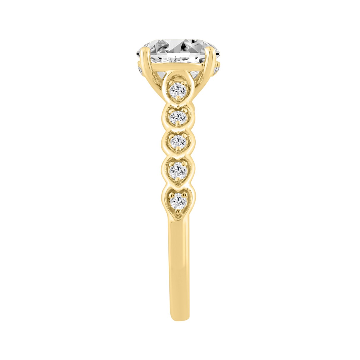 14K YELLOW GOLD 1 3/4CT ROUND DIAMOND LADIES RING (CENTER STONE ROUND DIAMOND 1 1/2CT)