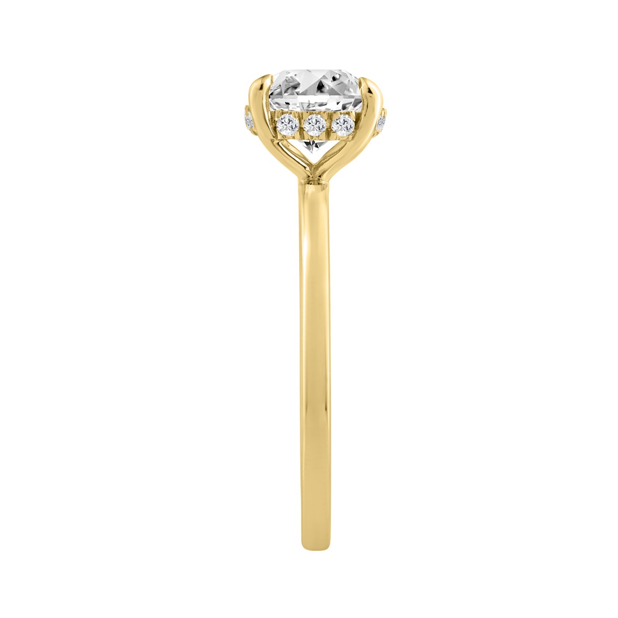 14K YELLOW GOLD 2.00CT ROUND DIAMOND LADIES RING (CENTER STONE ROUND DIAMOND 2CT)