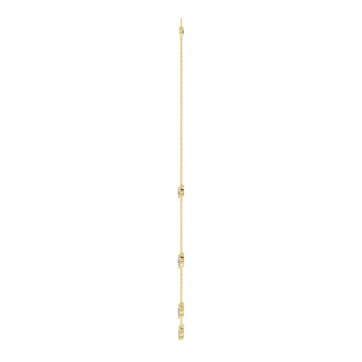 14K YELLOW GOLD 1.00CT MARQUISE DIAMOND LADIES NECKLACE