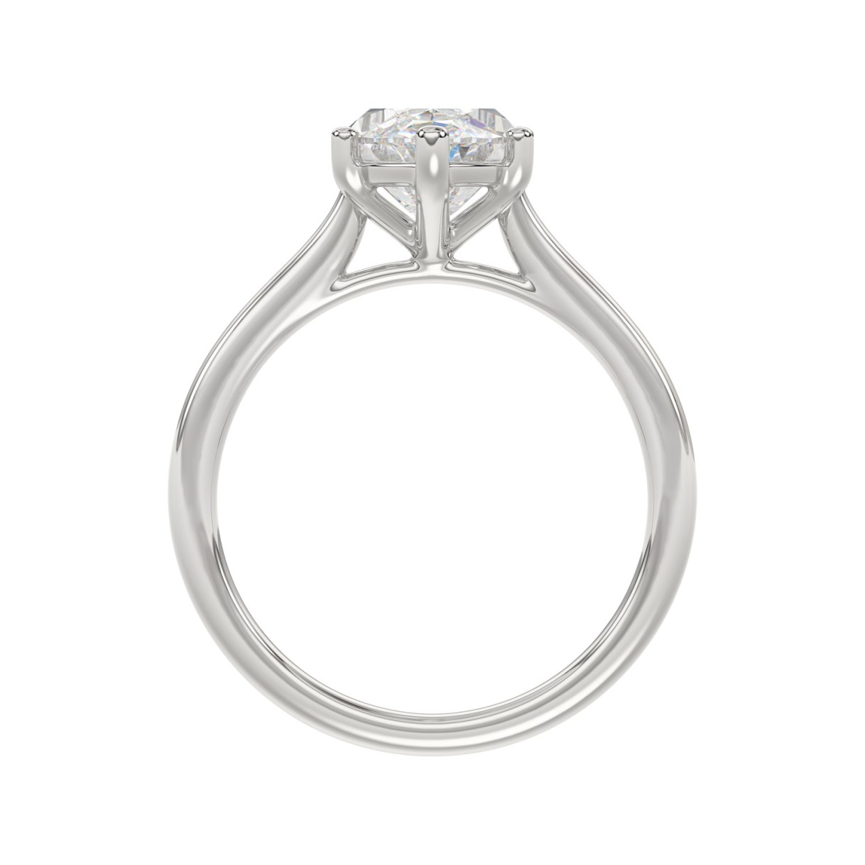 14K WHITE GOLD 1 1/2CT MARQUISE DIAMOND SOLITAIRE RING 