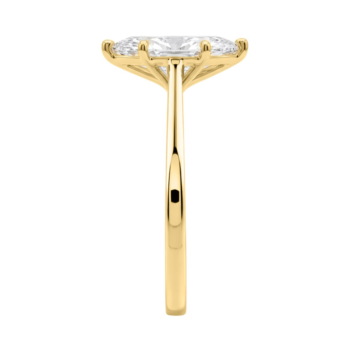 14K YELLOW GOLD 1 1/2CT MARQUISE DIAMOND SOLITAIRE RING