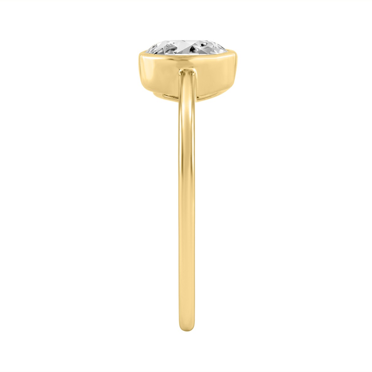 3/4CT Yellow Gold 10K Collection Linked Hearts & Two-Stone Oval & Marquise Diamond Ring for Women (Color F-G Clarity VS1/VS2)