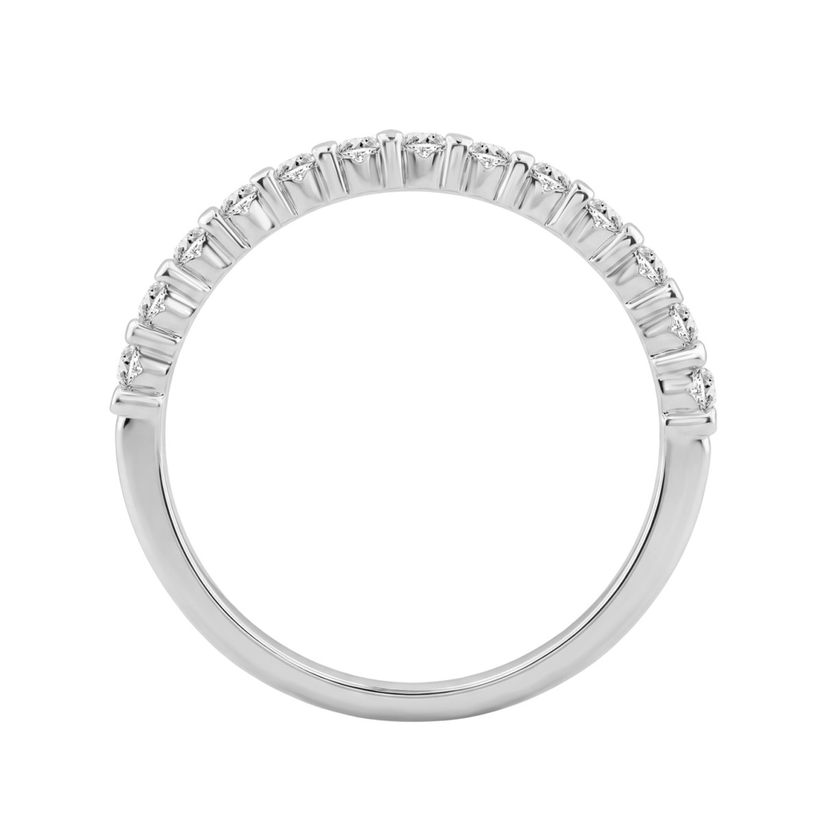 14K WHITE GOLD 1 1/4CT ROUND/PRINCESS DIAMOND LADIES BRIDAL SET (CENTER STONE PRINCESS DIAMOND 3/4CT)