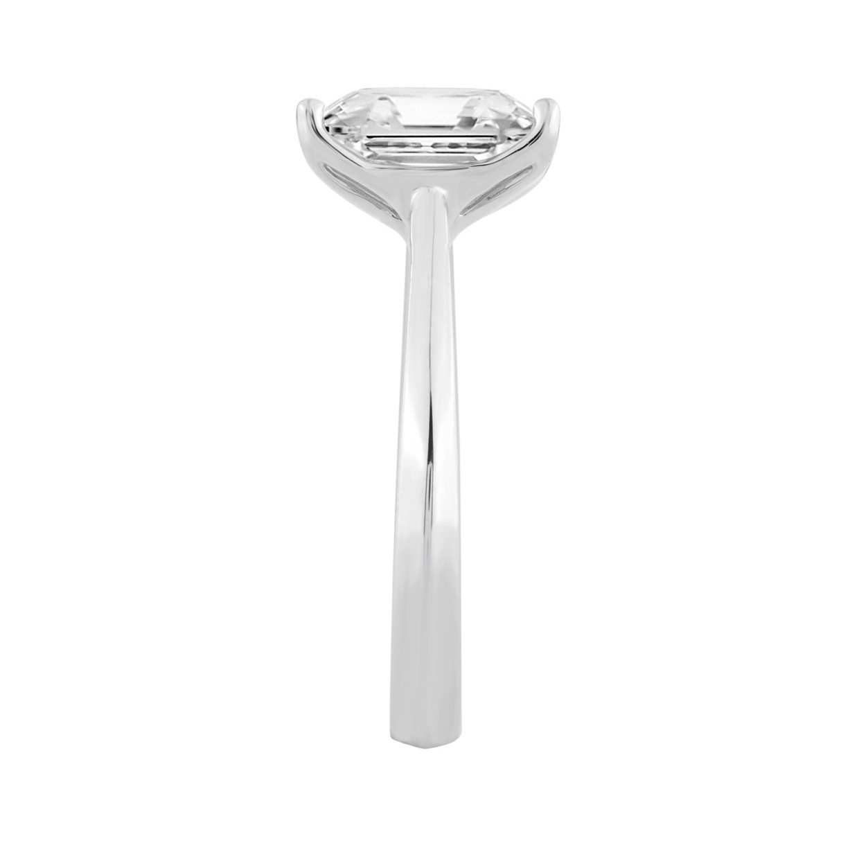 14K WHITE GOLD 3.00CT RADIANT DIAMOND LADIES SOLITAIRE RING (CENTER STONE RADIANT DIAMOND 3CT)