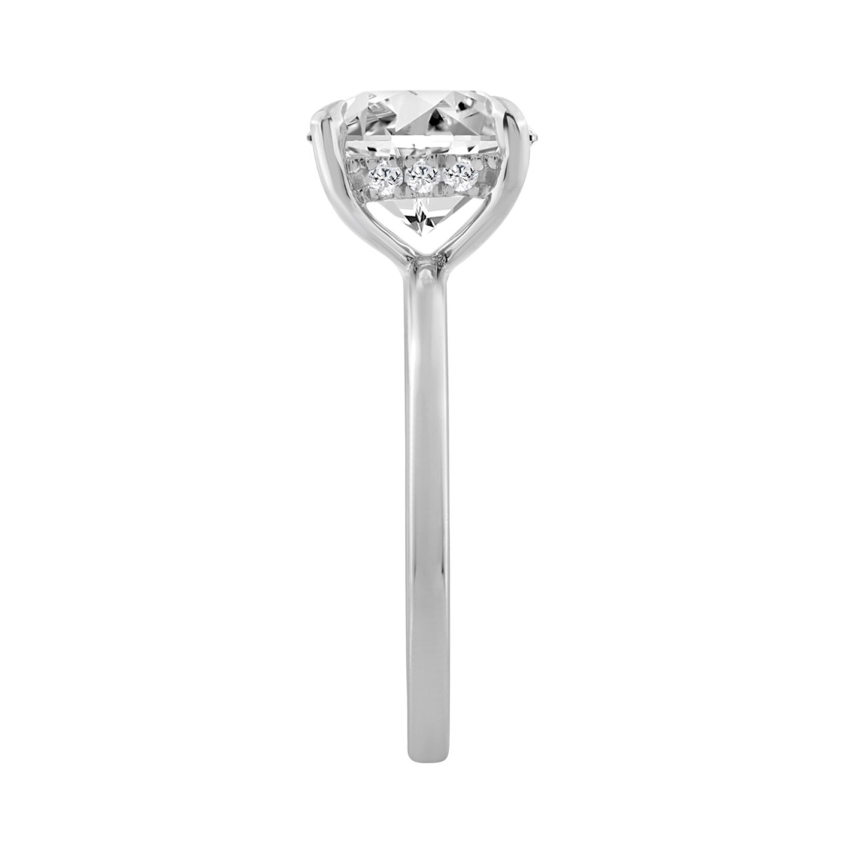 14K WHITE GOLD 3.00CT ROUND DIAMOND LADIES RING 