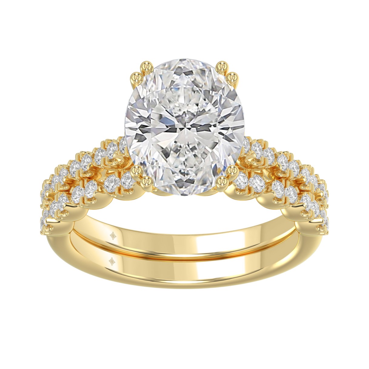 Ladies 14K Yellow Gold Ladies Elegance- Bridal Set...