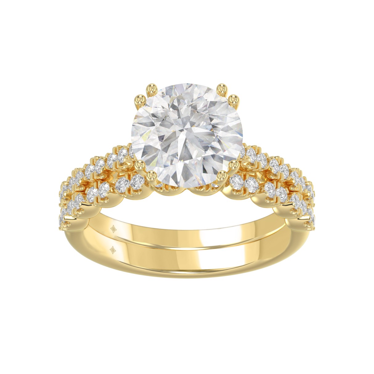 Ladies 14K Yellow Gold Ladies Elegance- Bridal Set...