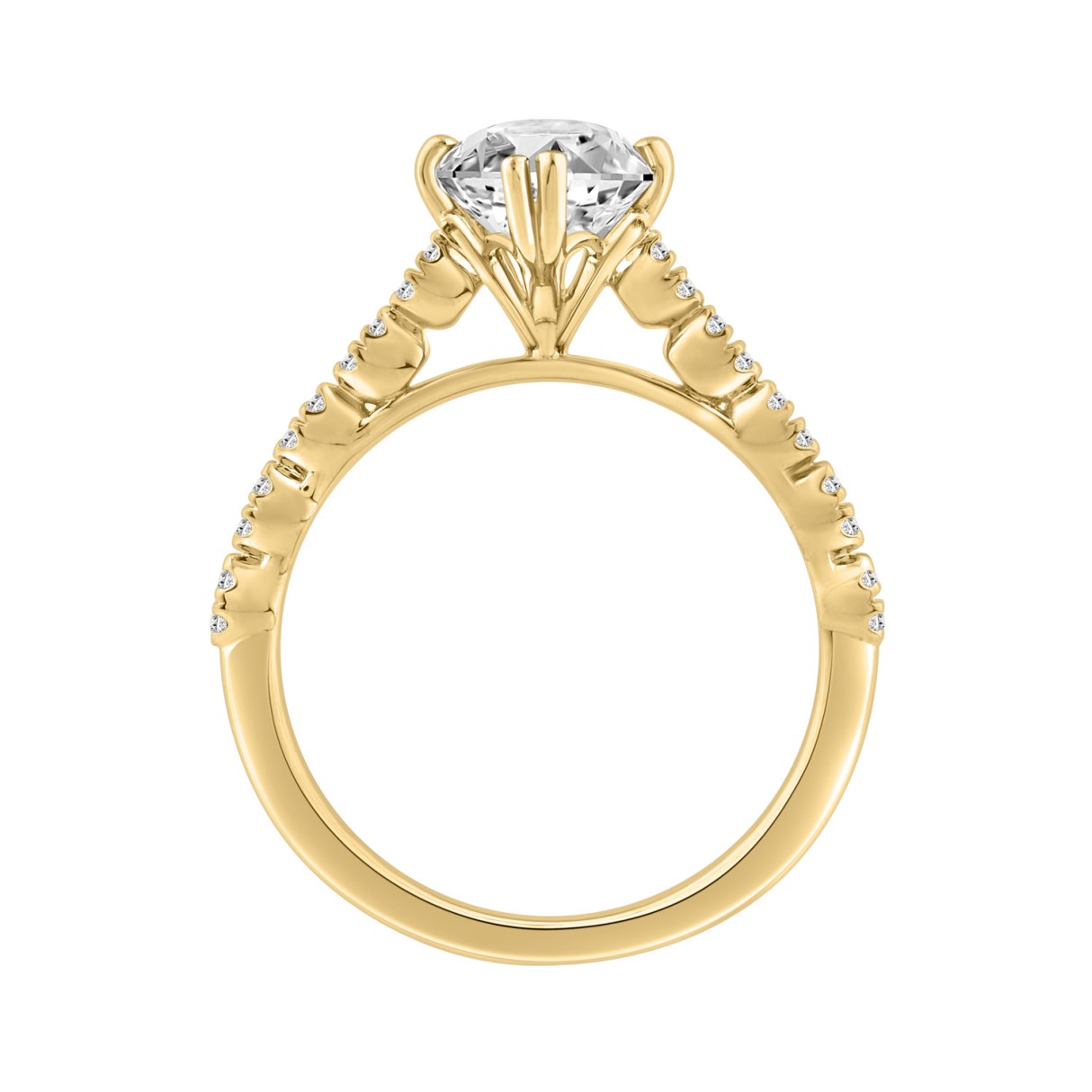 Ladies 14K Yellow Gold Ladies Elegance- Bridal Set  3 1/3CT Round & Marquise Diamonds 3.00CT Marquise Center stone (Color F-G -Clarity VS1/VS2)