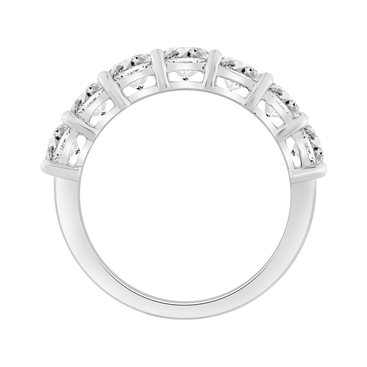 14K WHITE GOLD 2.00CT ROUND DIAMOND LADIES BAND