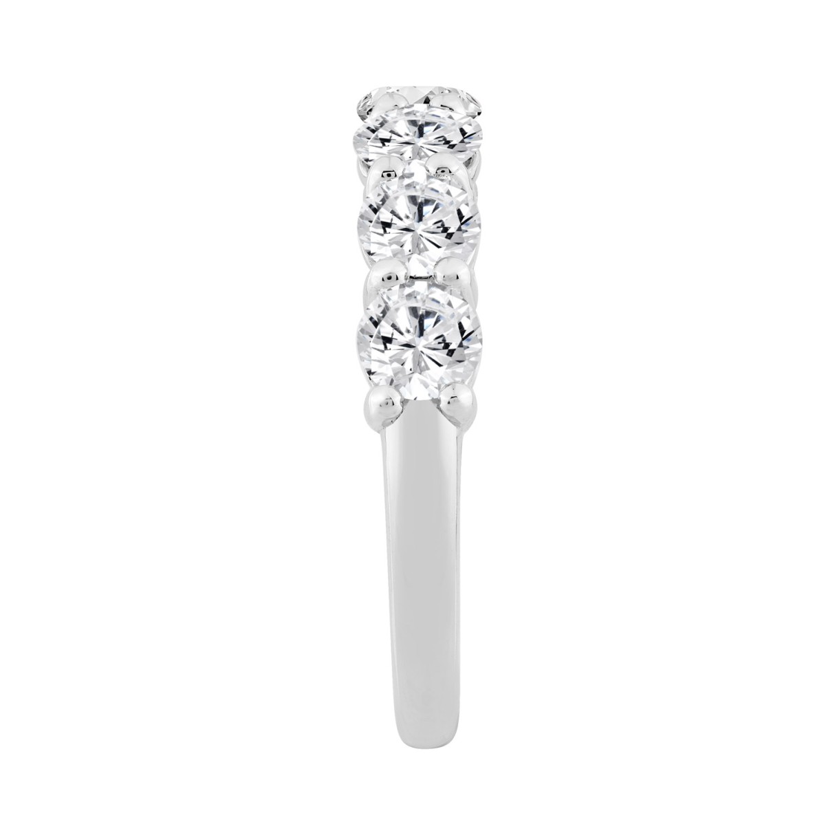 14K WHITE GOLD 2.00CT ROUND DIAMOND LADIES BAND