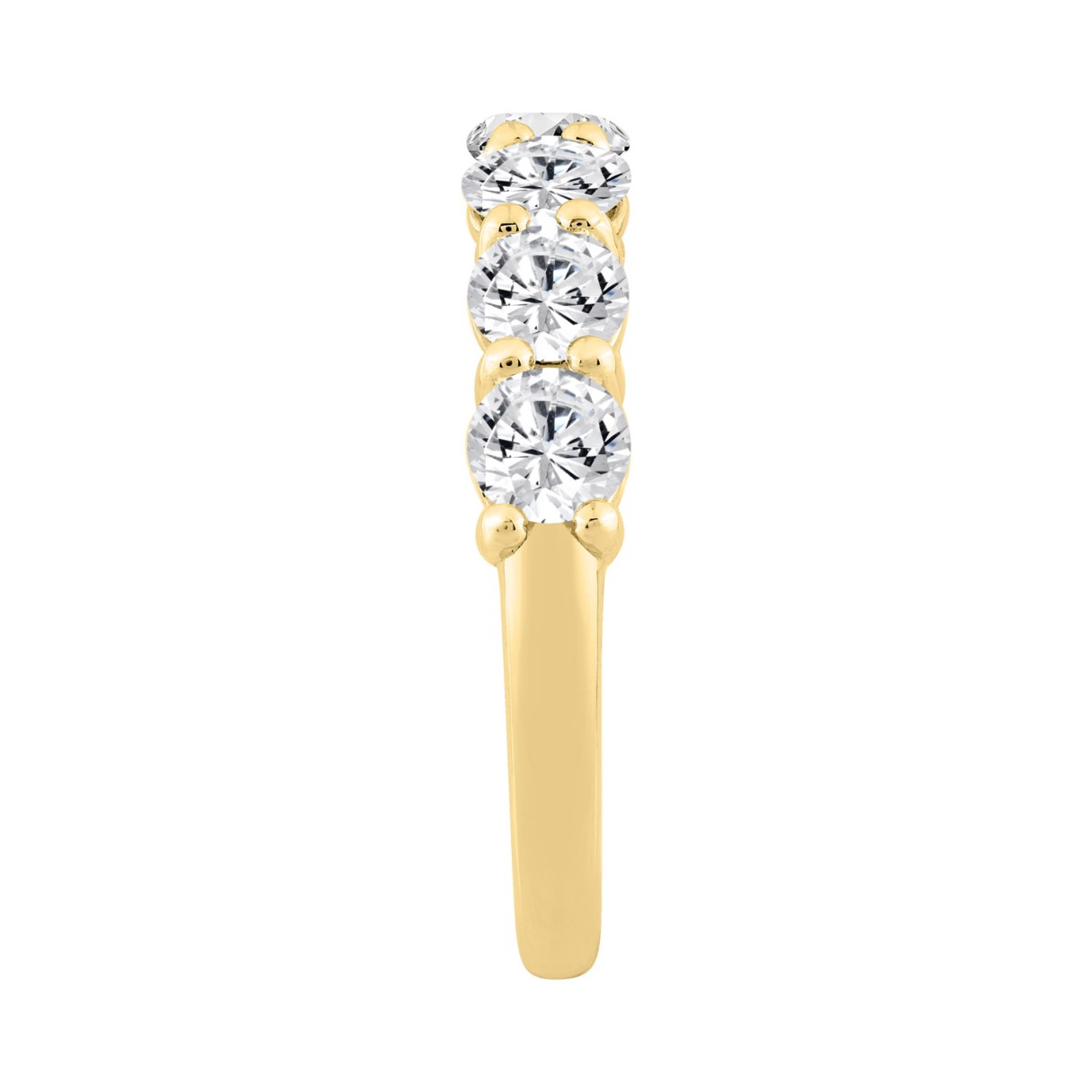 14K YELLOW GOLD 2.00CT ROUND DIAMOND LADIES BAND