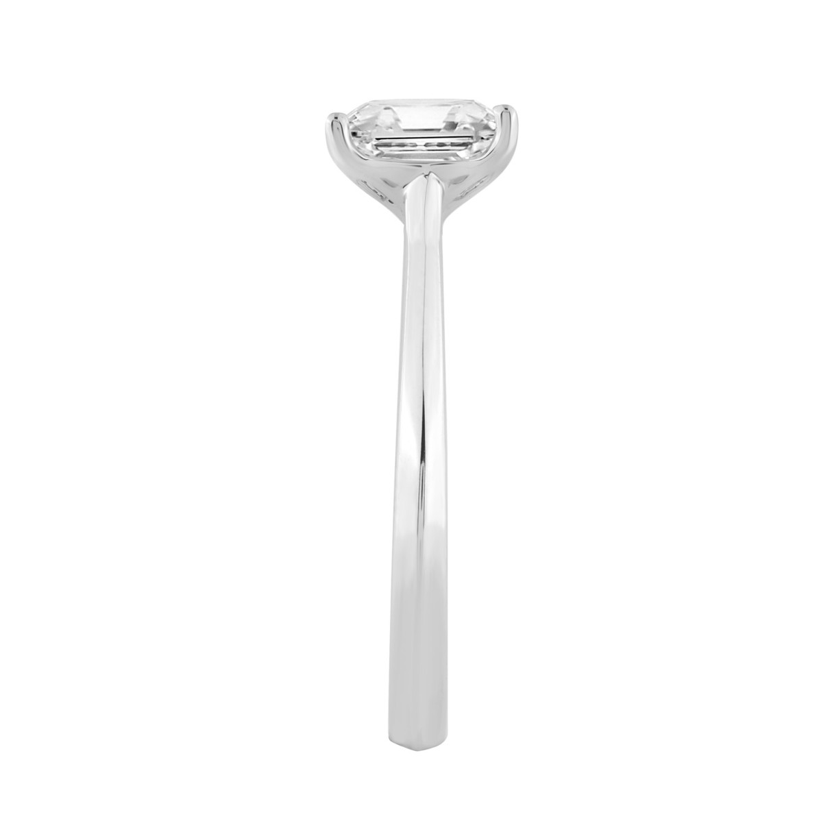 14K WHITE GOLD 1.00CT RADIANT DIAMOND LADIES SOLITAIRE RING