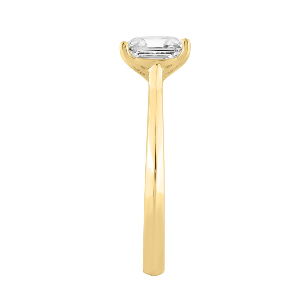 14K YELLOW GOLD 1.00CT RADIANT DIAMOND LADIES SOLITAIRE RING