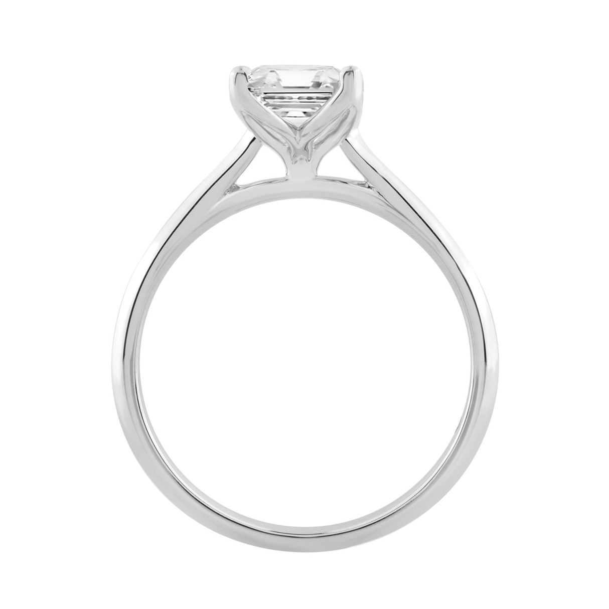 14K WHITE GOLD 2.00CT RADIANT DIAMOND LADIES SOLITAIRE RING