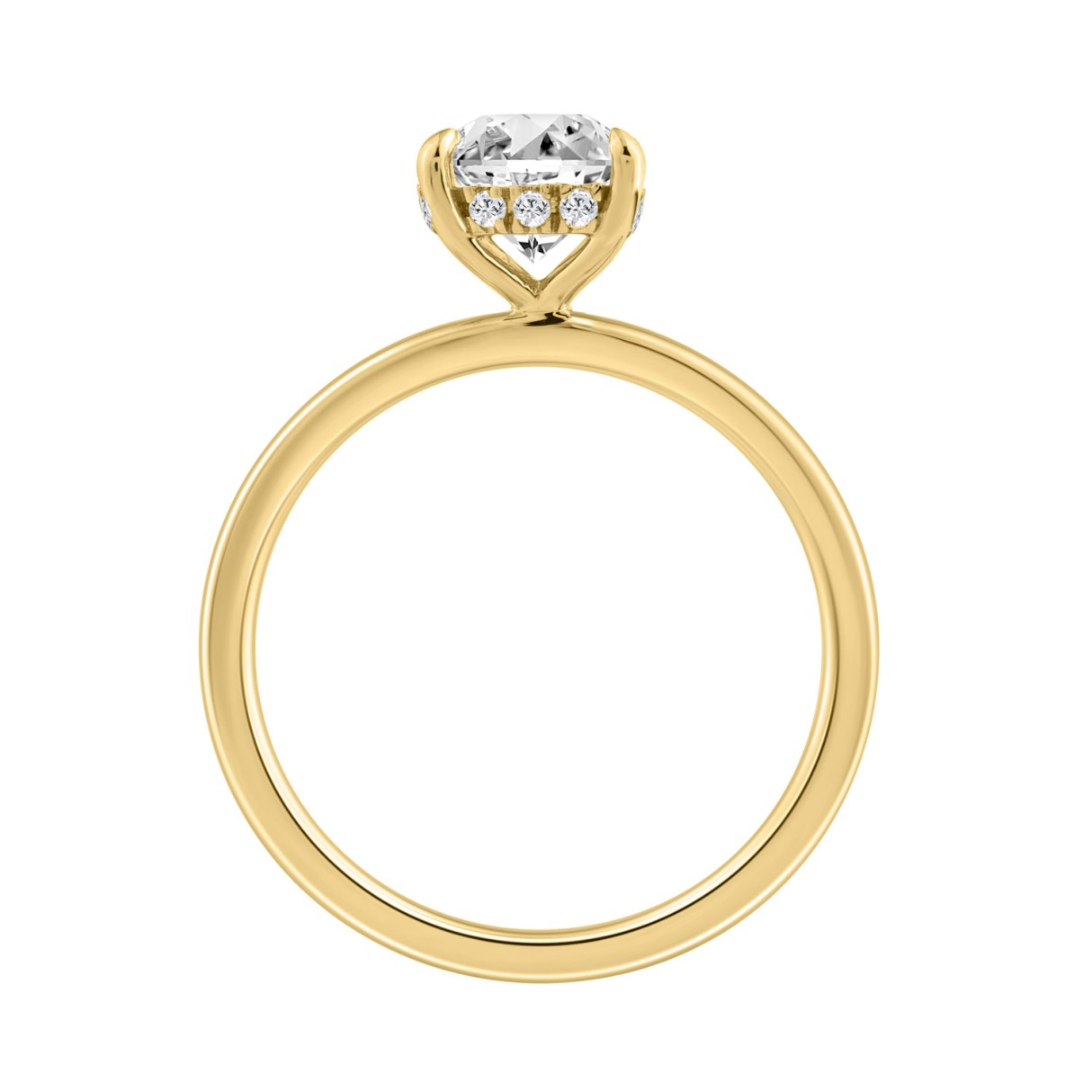 14K YELLOW GOLD 1 5/8CT ROUND DIAMOND LADIES RING