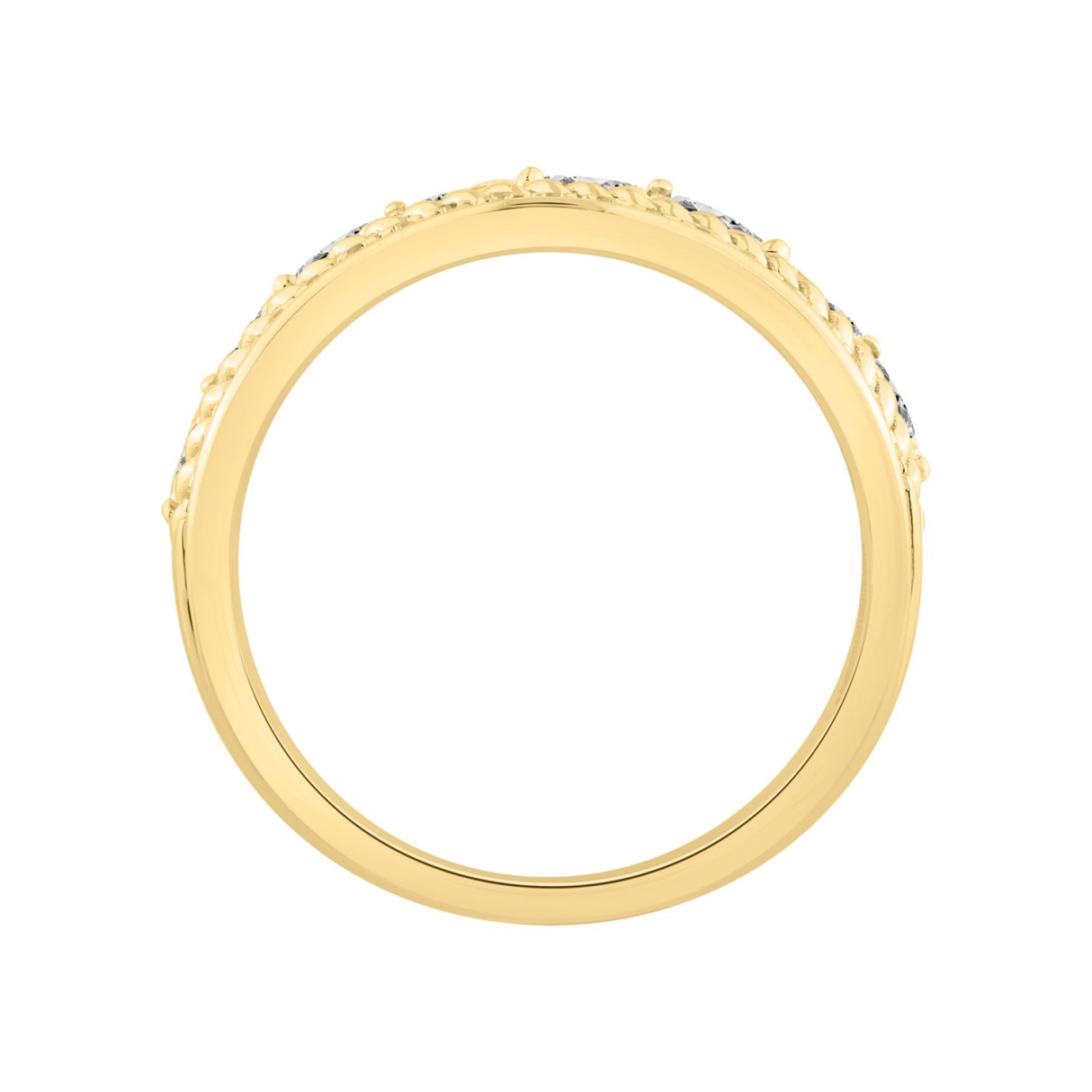 14K Yellow Gold Ladies Fashion Ring with 1.00 CT Round & Marquise Diamonds
