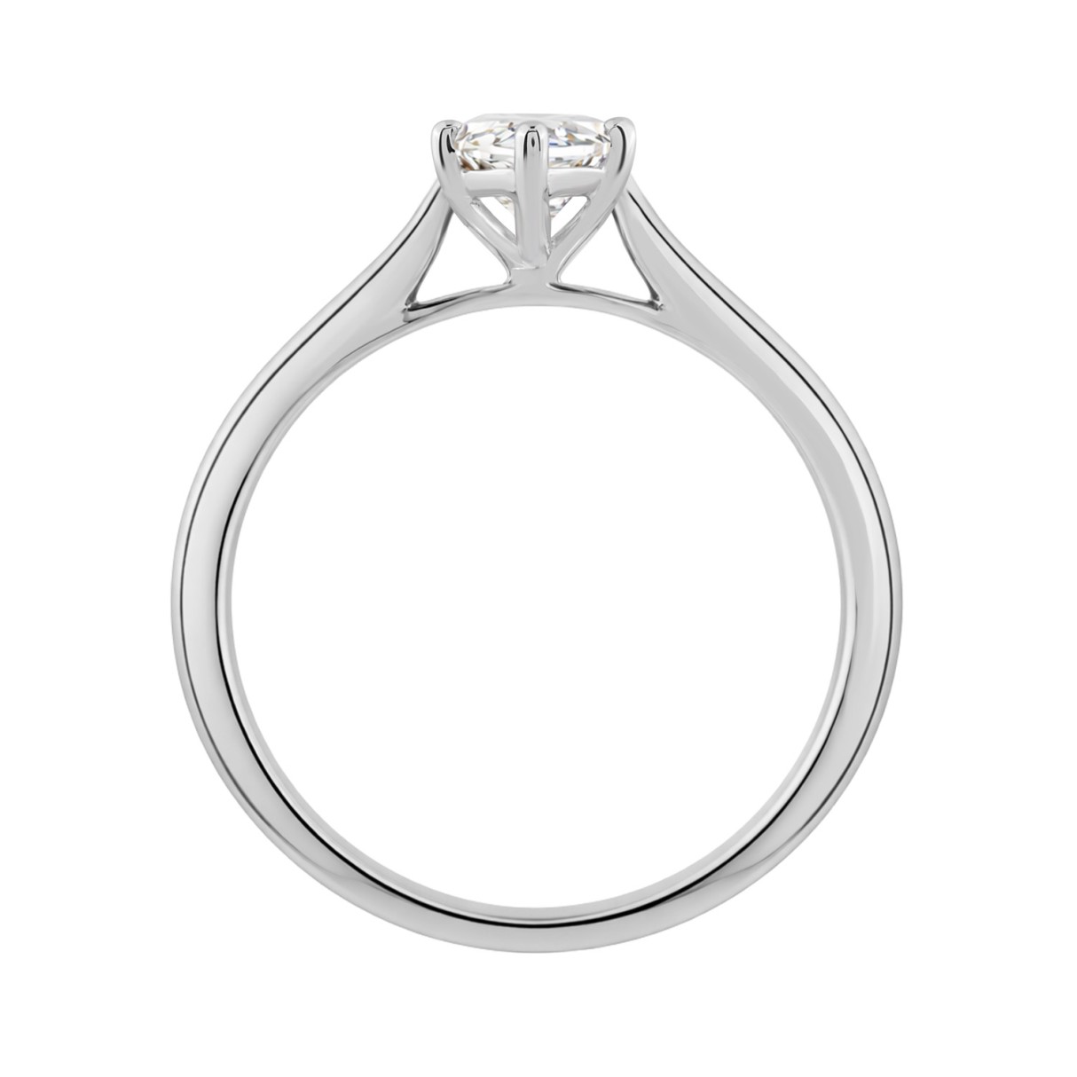 14K WHITE GOLD 1.00CT MARQUISE DIAMOND LADIES SOLITAIRE RING (CENTER STONE MARQUISE DIAMOND 1CT