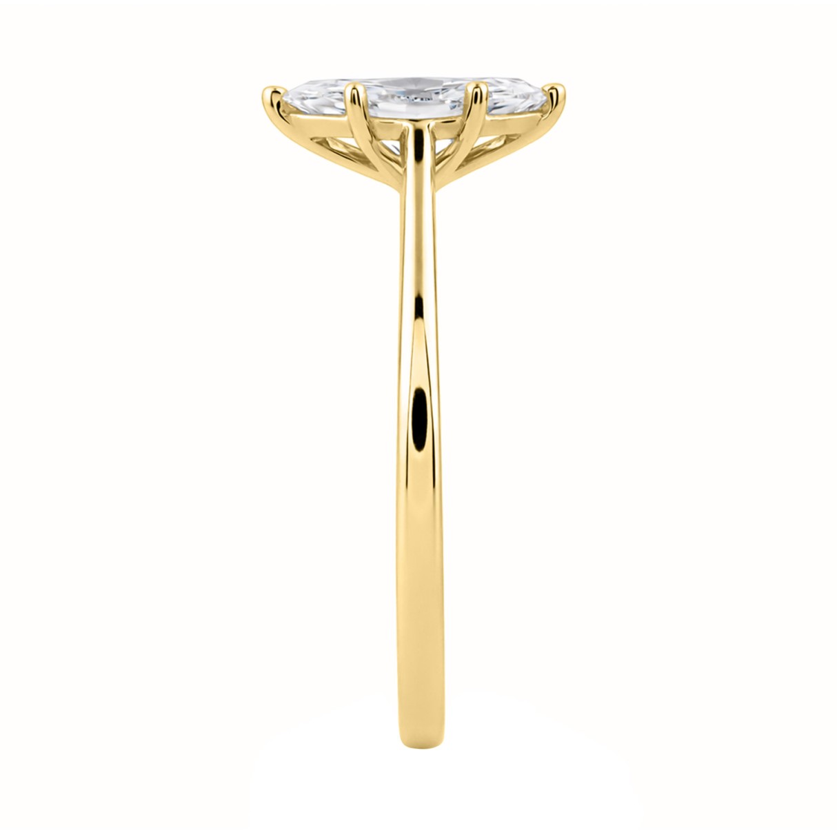 14K YELLOW GOLD 1.00CT MARQUISE DIAMOND LADIES SOLITAIRE RING (CENTER STONE MARQUISE DIAMOND 1CT