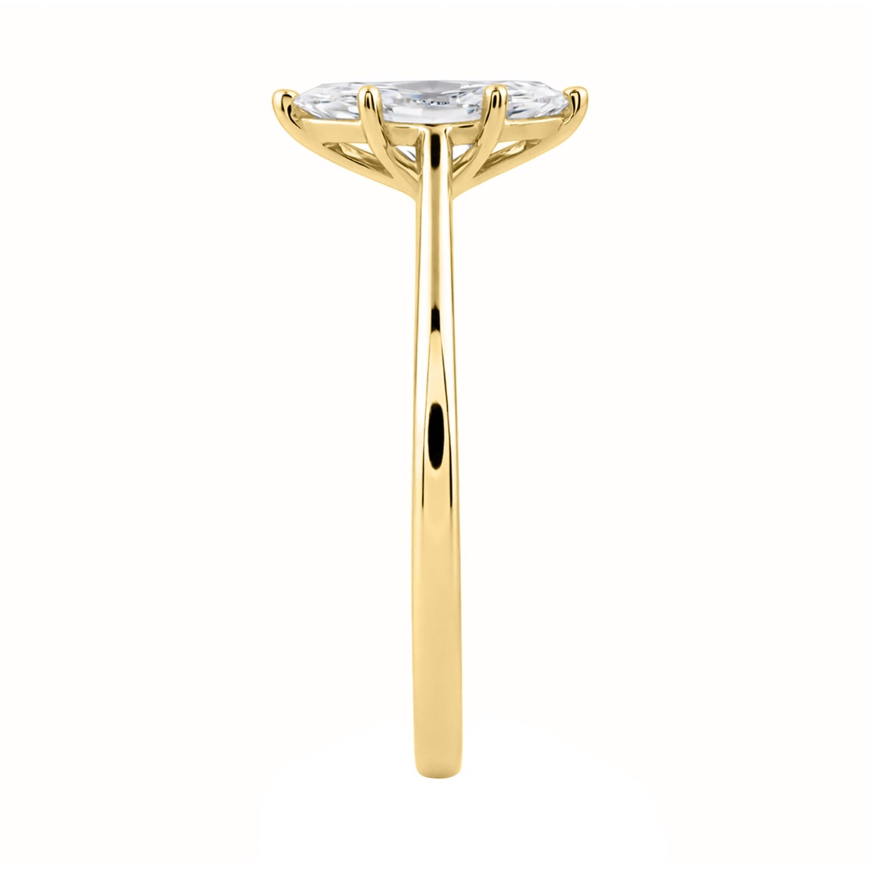 14K YELLOW GOLD 1.00CT MARQUISE DIAMOND LADIES SOLITAIRE RING (CENTER STONE MARQUISE DIAMOND 1CT