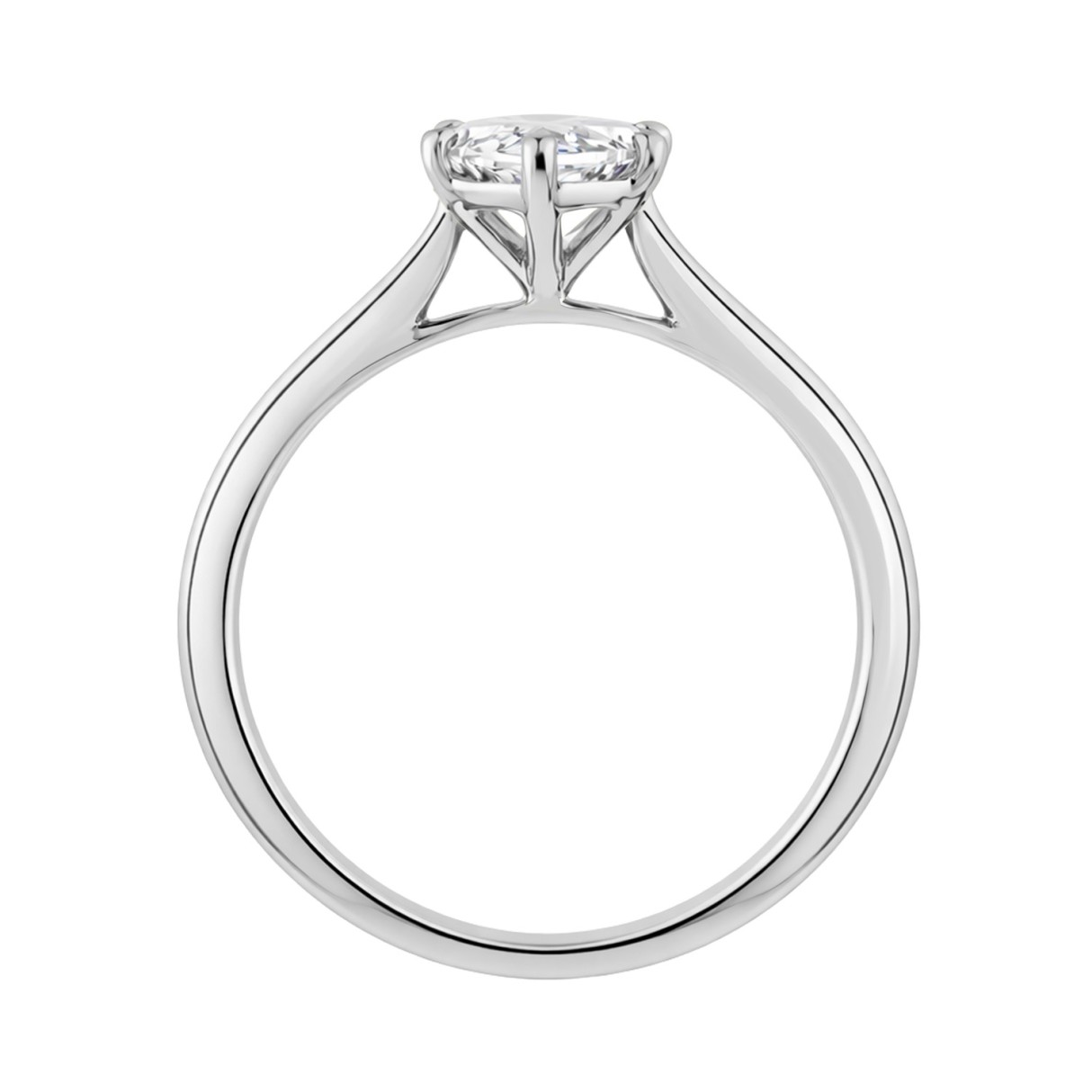 14K WHITE GOLD 2.00CT MARQUISE DIAMOND LADIES SOLITAIRE RING (CENTER STONE MARQUISE DIAMOND 2CT