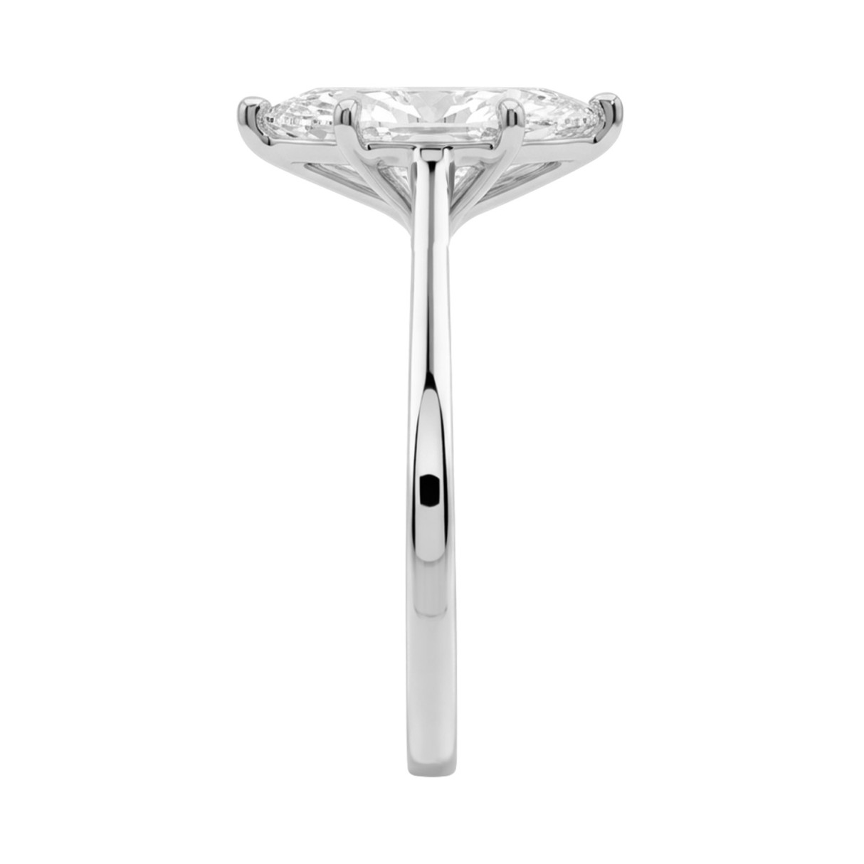 14K WHITE GOLD 2.00CT MARQUISE DIAMOND LADIES SOLITAIRE RING (CENTER STONE MARQUISE DIAMOND 2CT