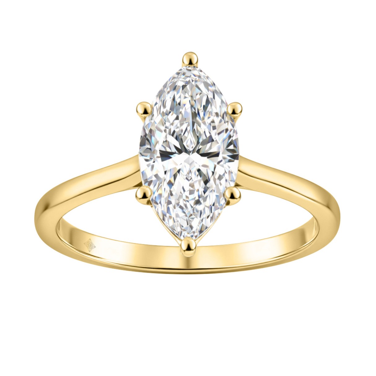 14K YELLOW GOLD 2.00CT MARQUISE DIAMOND LADIES SOLITAIRE RING (CENTER STONE MARQUISE DIAMOND 2.00CT)