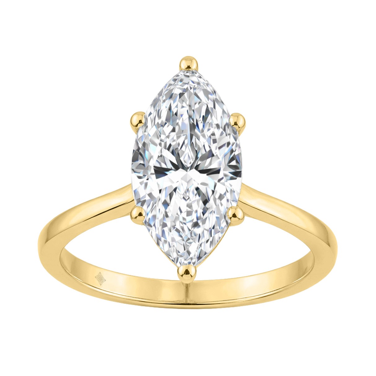 14K YELLOW GOLD 2 1/2CT MARQUISE DIAMOND LADIES SOLITAIRE RING (CENTER STONE MARQUISE DIAMOND 2 1/2CT