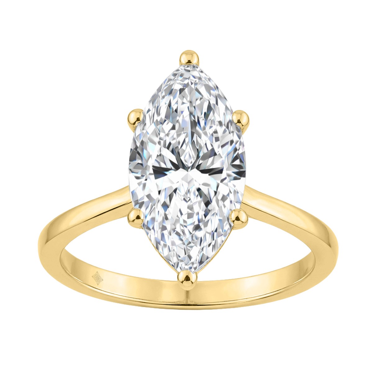 14K YELLOW GOLD 3.00CT MARQUISE DIAMOND LADIES SOLITAIRE RING (CENTER STONE MARQUISE DIAMOND 3CT