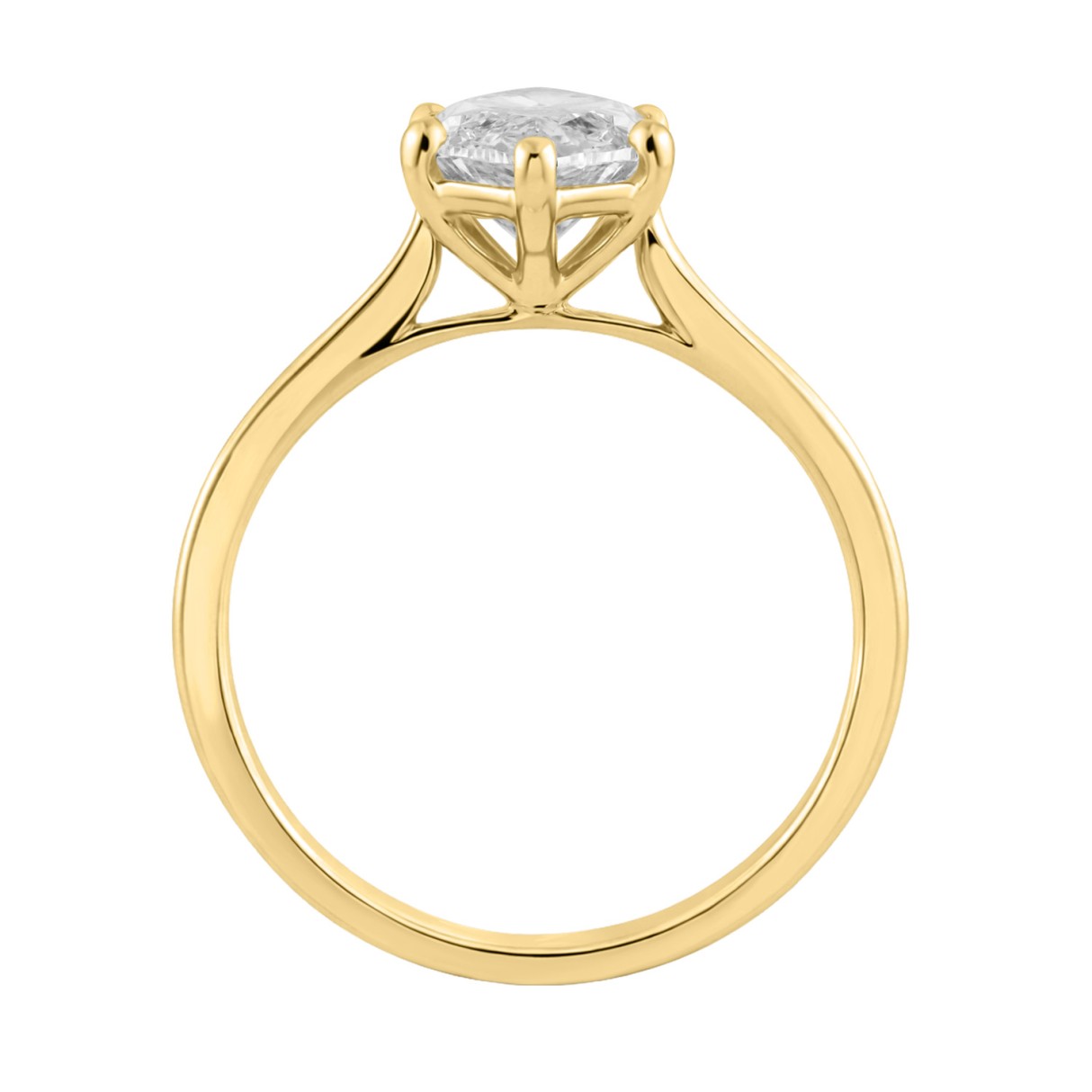 14K YELLOW GOLD 3.00CT MARQUISE DIAMOND LADIES SOLITAIRE RING (CENTER STONE MARQUISE DIAMOND 3CT