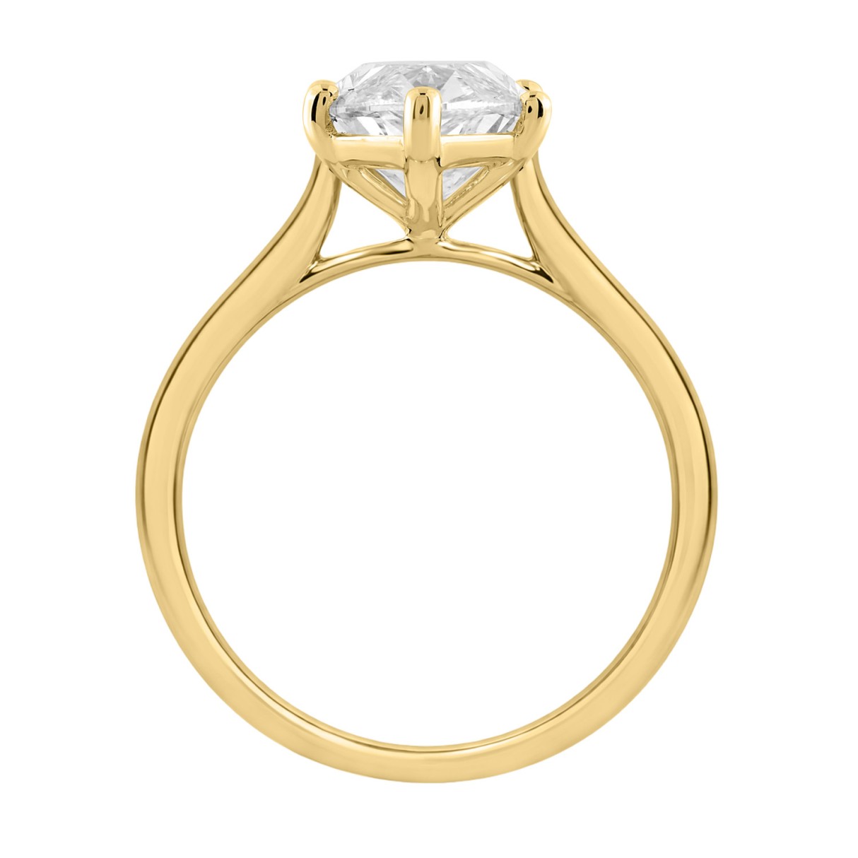 14K YELLOW GOLD 4.00CT MARQUISE DIAMOND LADIES SOLITAIRE RING (CENTER STONE MARQUISE DIAMOND 4CT
