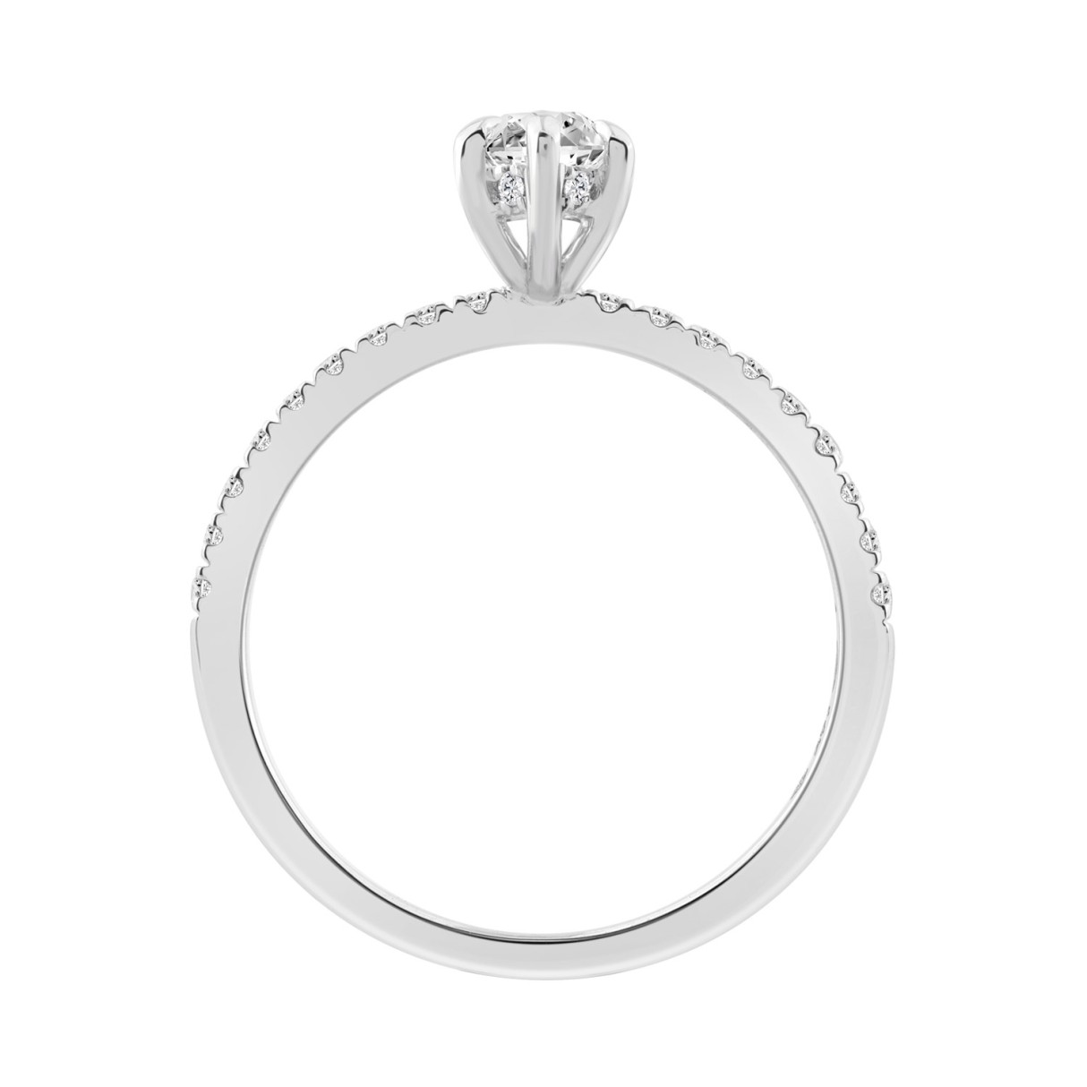 14K WHITE GOLD 1 1/4CT MARQUISE DIAMOND LADIES RING (CENTER STONE MARQUISE DIAMOND 1.00CT)