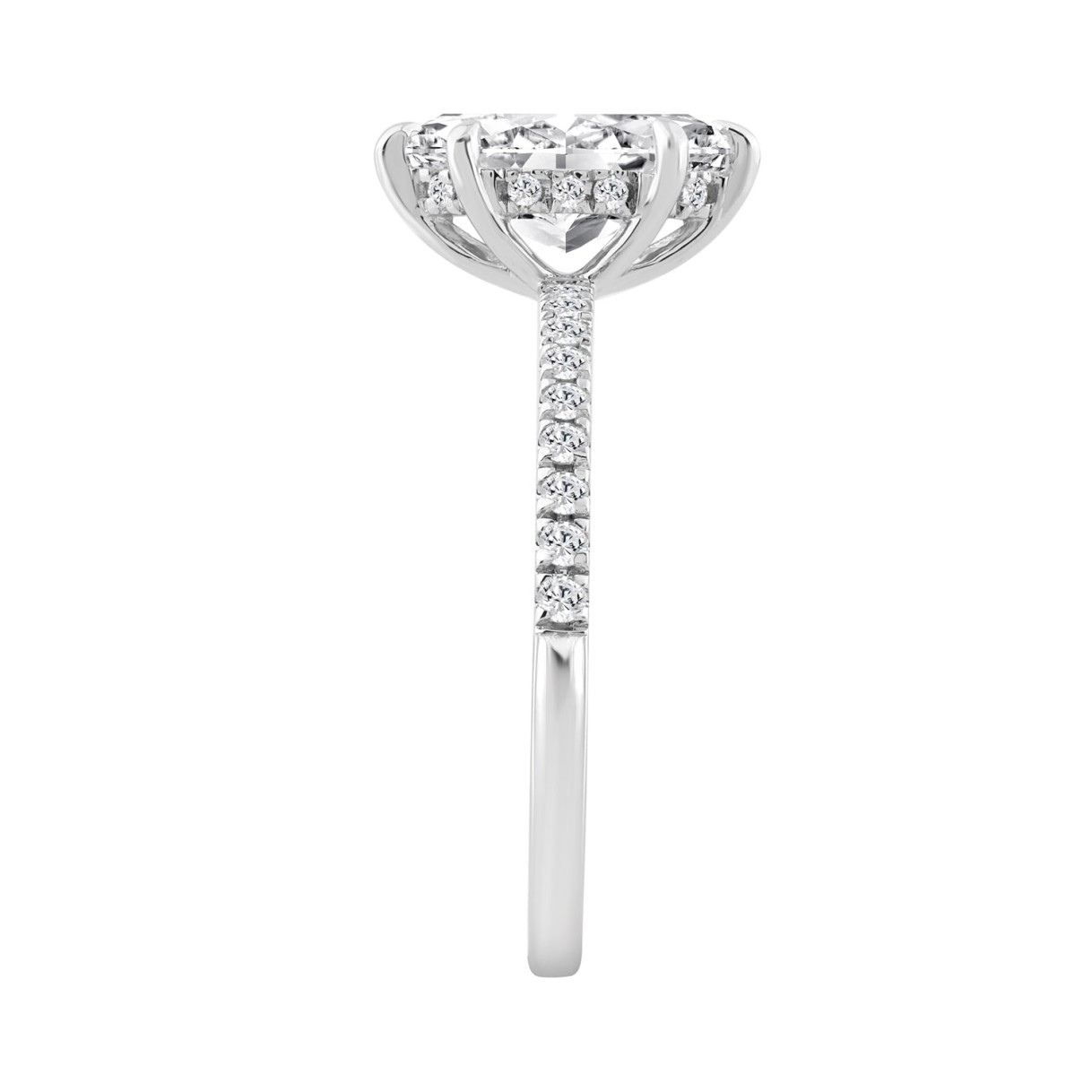 14K WHITE GOLD 1 1/4CT MARQUISE DIAMOND LADIES RING (CENTER STONE MARQUISE DIAMOND 1.00CT)