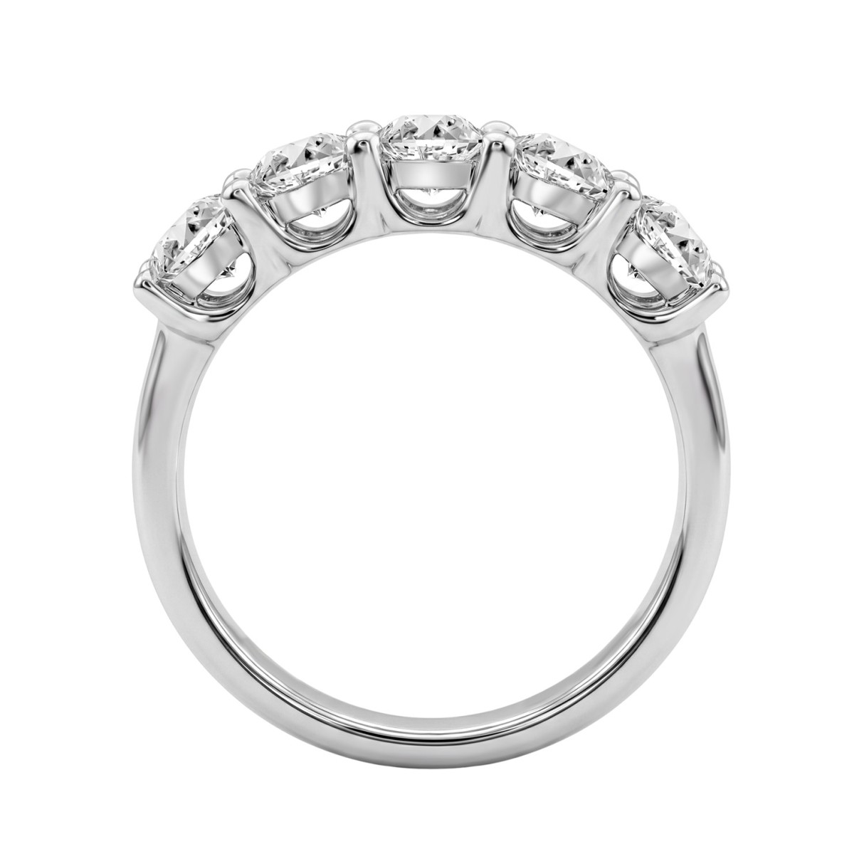 14K WHITE GOLD 1 1/2CT ROUND DIAMOND LADIES RING 