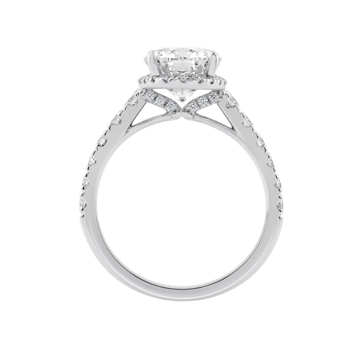 14K White Gold 4 3/4Ct Oval Cut Lab-Grown Diamond Engagement Ring With Hidden Halo Round & Oval Bridal Ring Set For Women 4Ct Oval Center Stone (Color F-G -Clarity Vs1/Vs2)