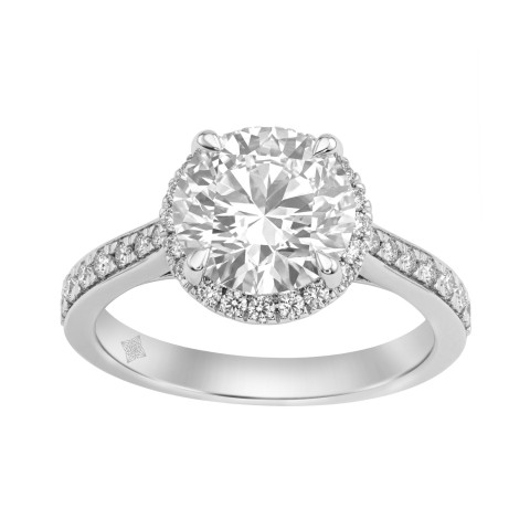 14K White Gold 3 1/2Ct Round Brilliant Diamond Hidden Halo Engagement Ring Fashion Bridal Ring For Women 3Ct Round Center Stone (Color F-G -Clarity Vs1/Vs2) 14K White Gold 3 1/2Ct Round Brilliant Diamond Hidden Halo Engagement Ring Fashion Bridal Ring For Women 3Ct Round Center Stone (Color F-G -Clarity Vs1/Vs2)