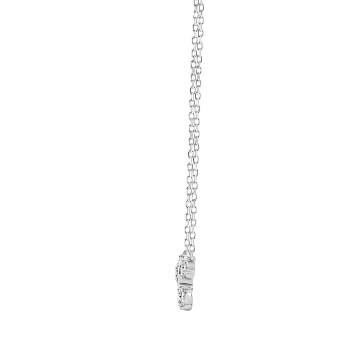 Elegant 3/4CT Round Diamond for Women White Gold 10K Necklace (Color F-G -Clarity VS1/VS2)
