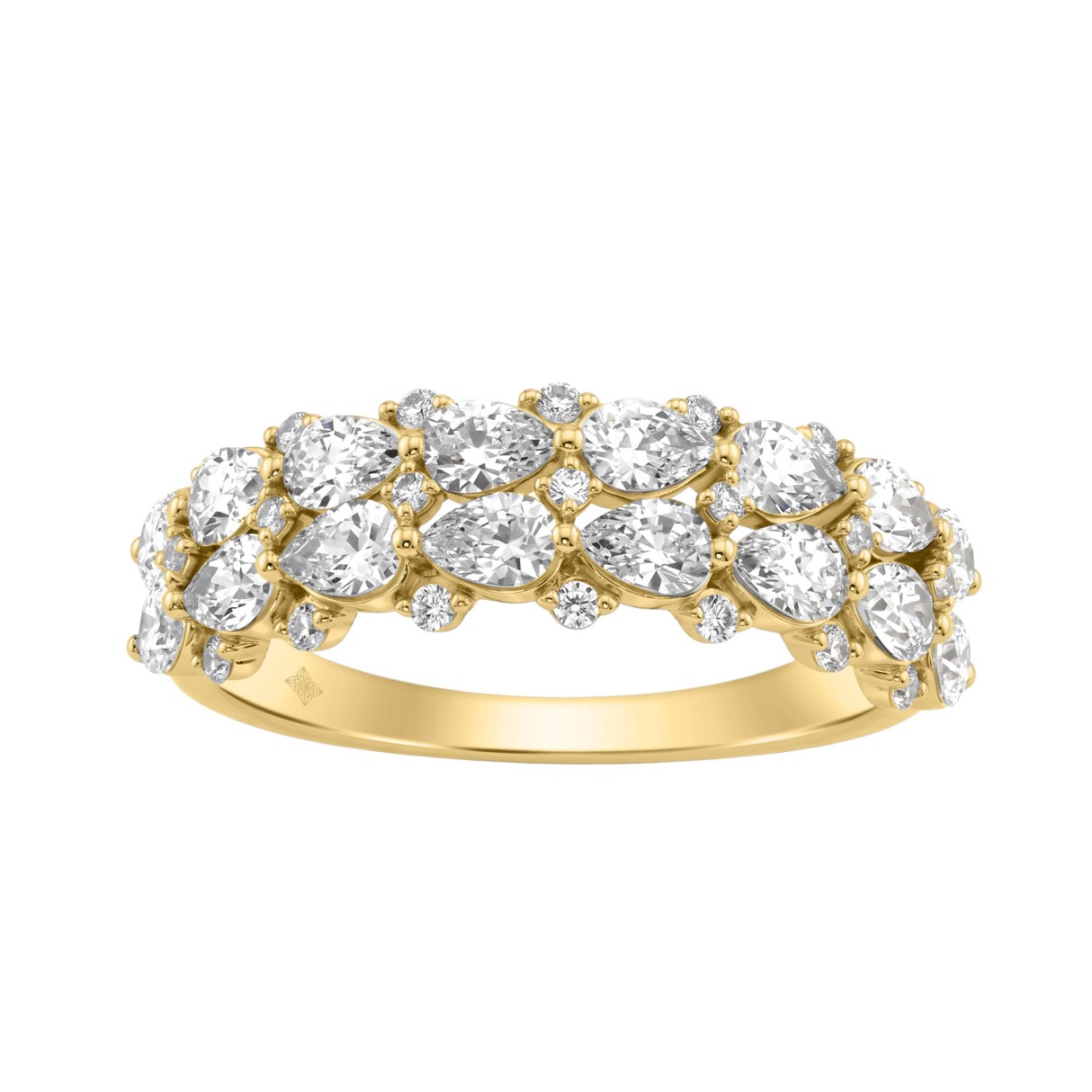 Elegant 14K Yellow Gold 1 3/4Ct Lab Grown Diamond ...