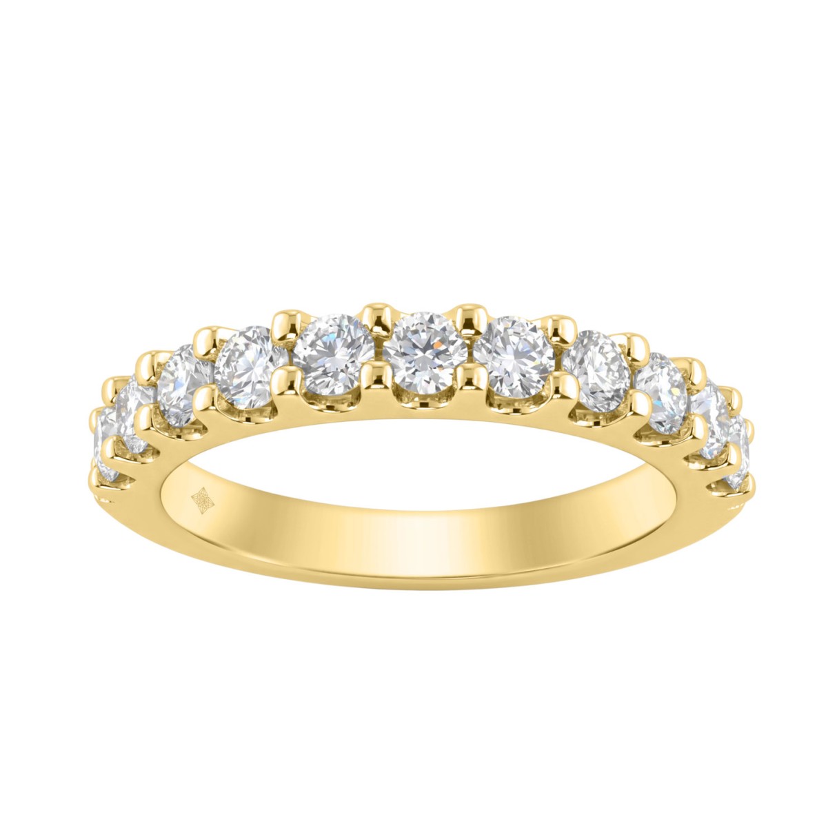 Luxury 14K Yellow Gold 1.00Ct Ladies Wedding Band ...