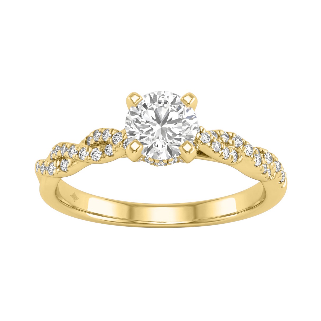 1 1/2Ct Round Lab-Grown Diamond Engagement Ring In...