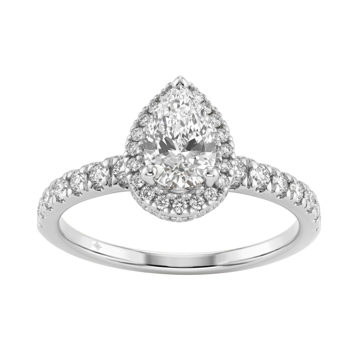 Round Cut Lab-Grown Diamond Engagement Ring 1 1/4C...