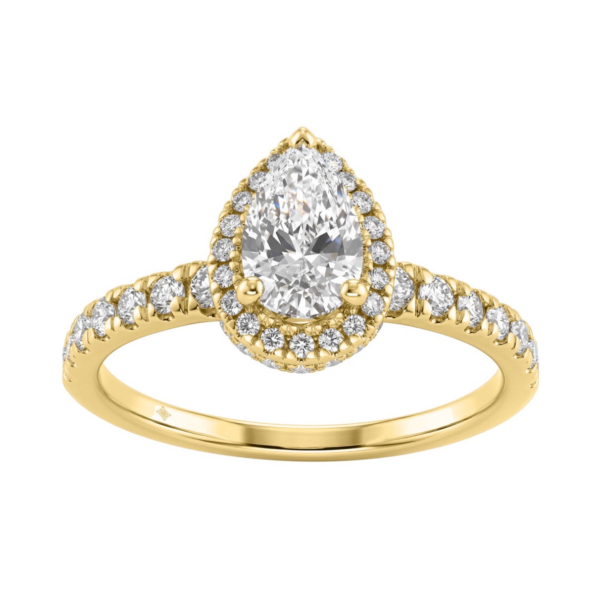 Round Cut Lab-Grown Diamond Engagement Ring 1 1/4C...