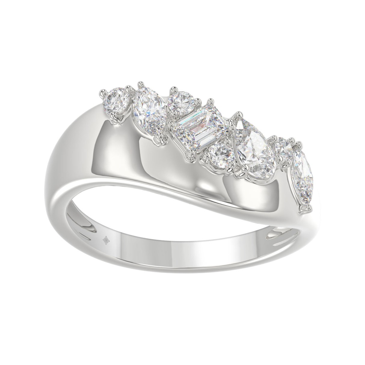 3/4CT Round, Marquise, Pear & Emerald Lab-Grown Di...