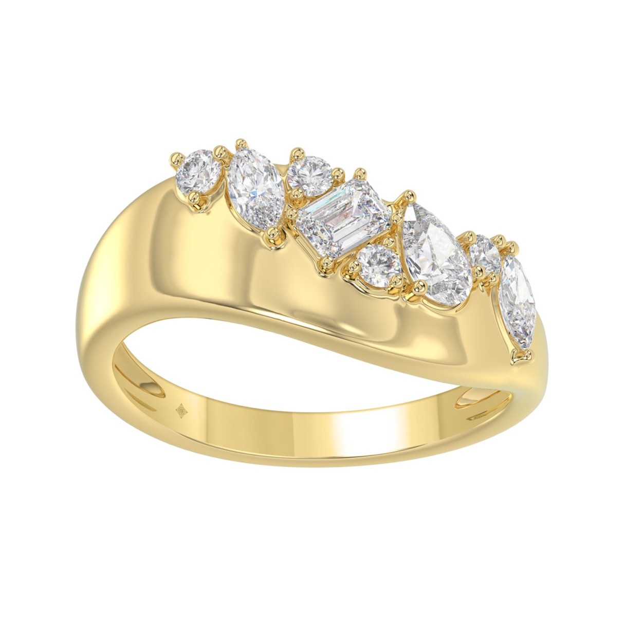 3/4CT Round, Marquise, Pear & Emerald Lab-Grown Di...
