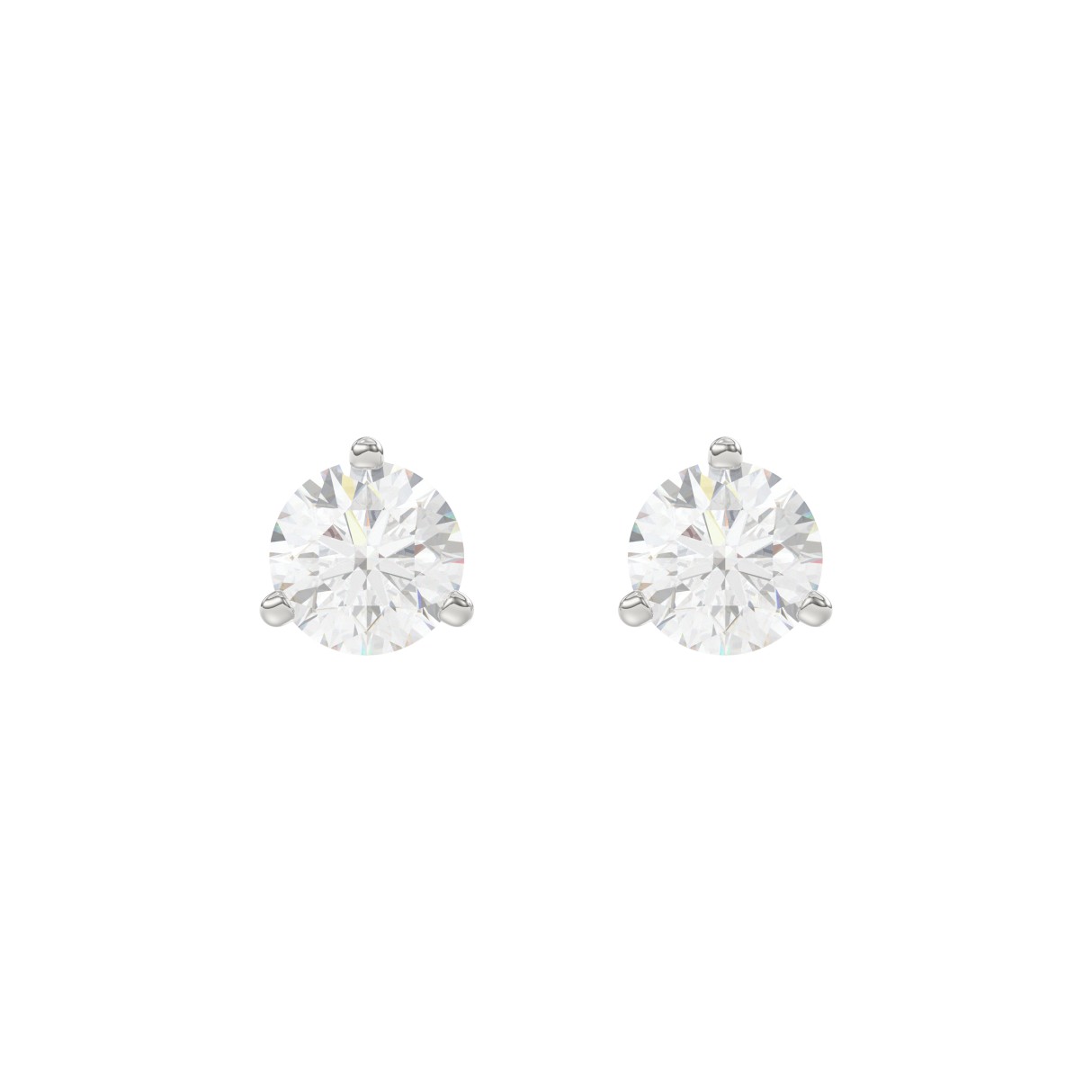 14K White Gold 2.00CT Round Brilliant Diamond Soli...