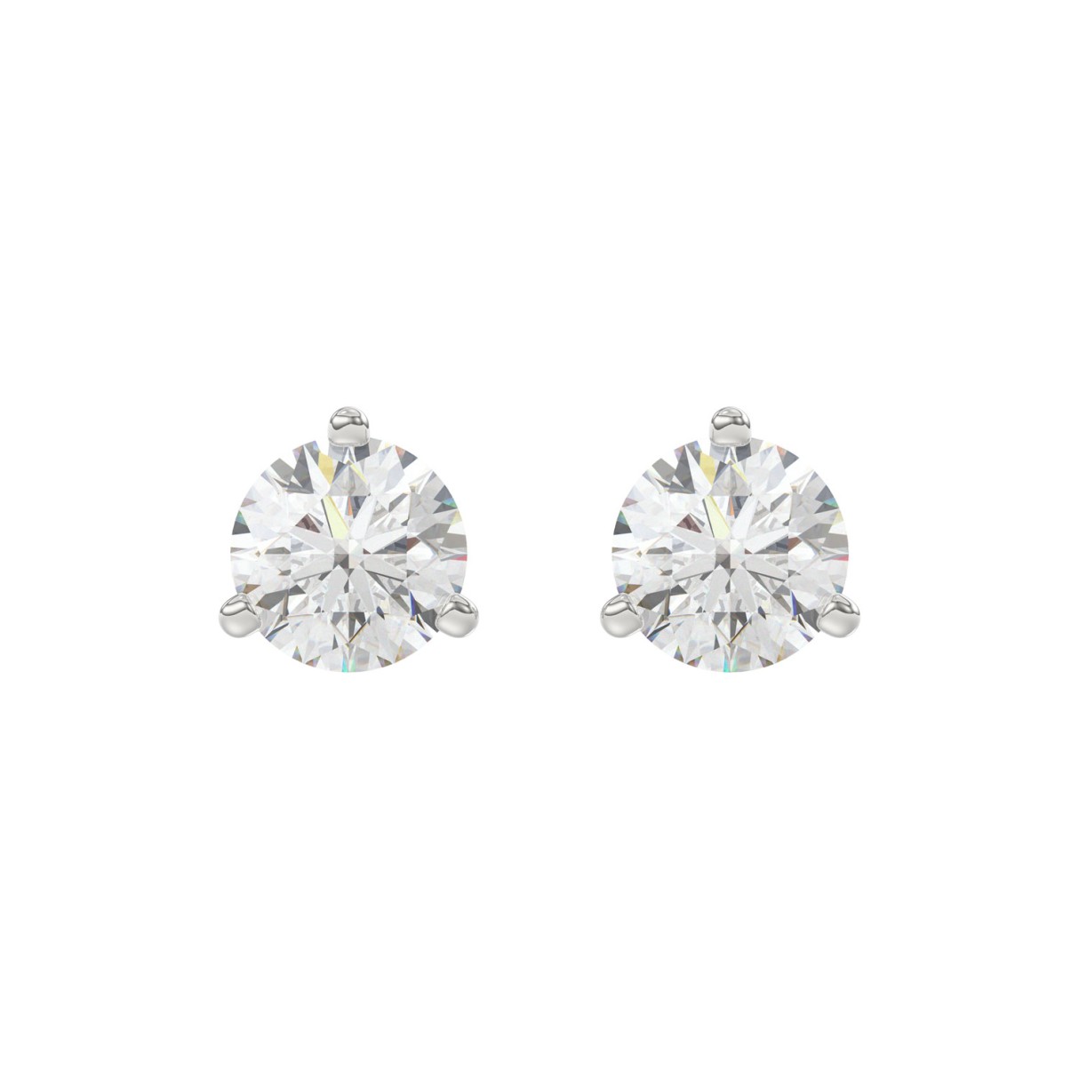 Luxury 14K White Gold 4.00ct Lab Grown Round Diamo...