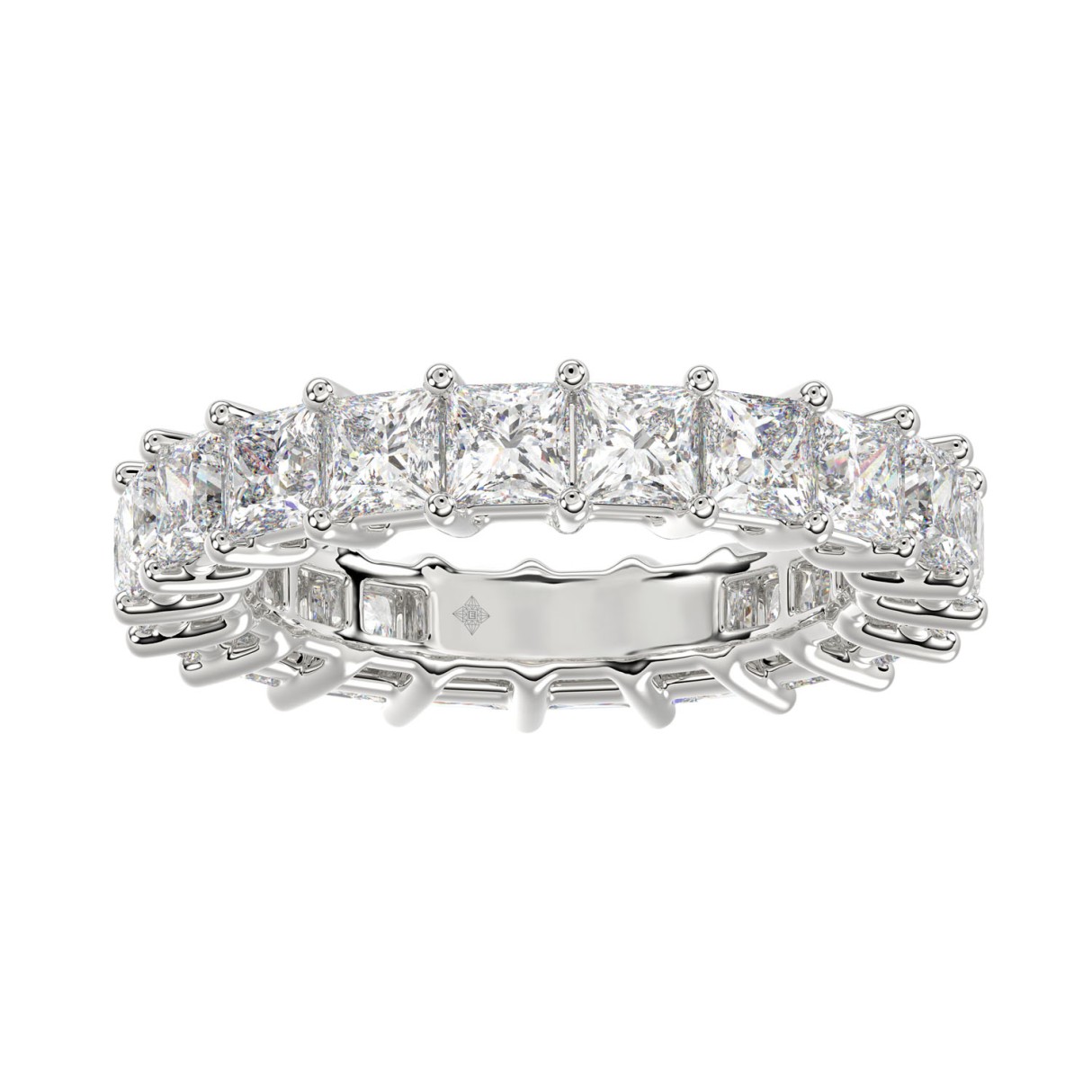 LADIES ETERNITY BAND 2CT PRINCESS DIAMOND 14K WHIT...