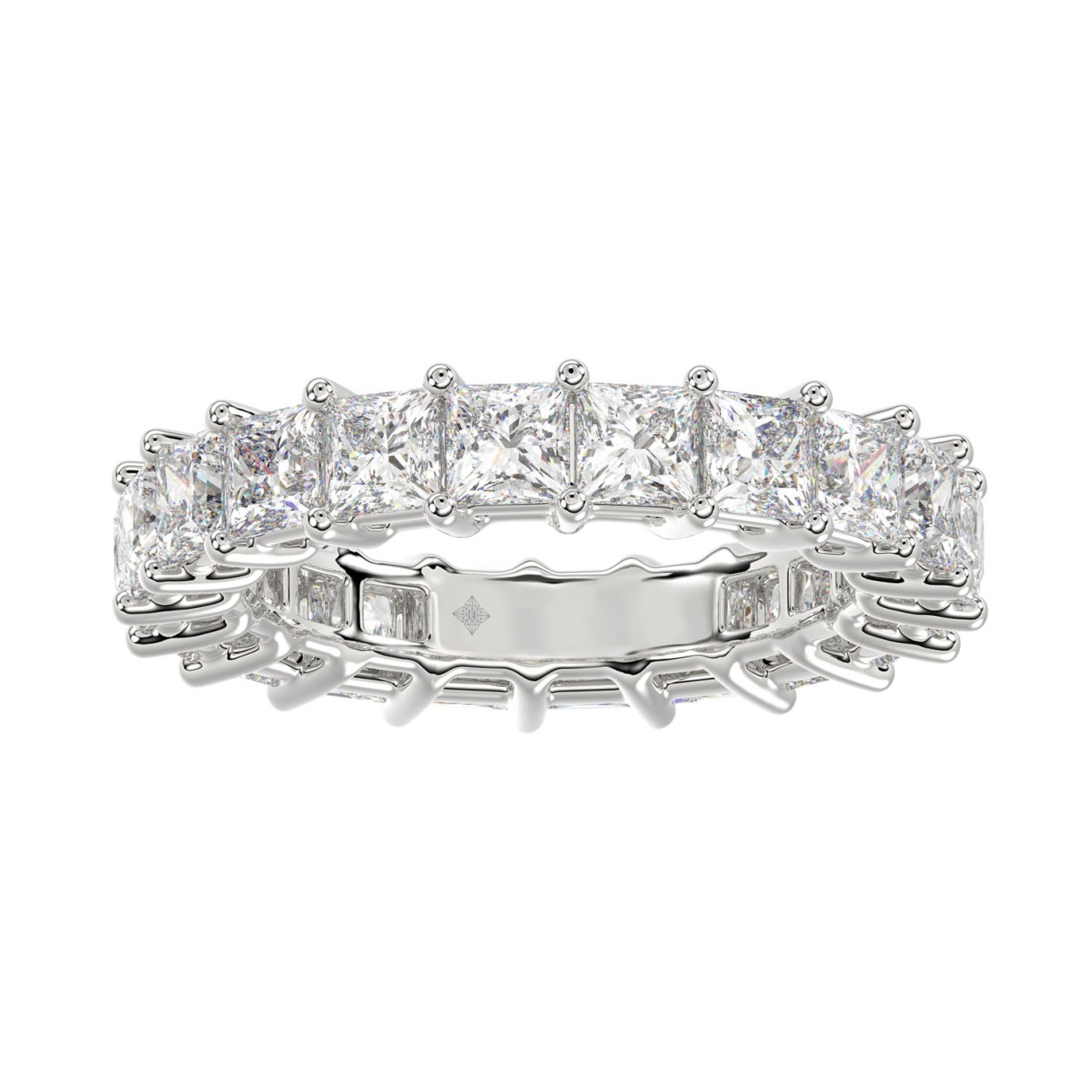 LADIES ETERNITY BAND 2CT PRINCESS DIAMOND 14K WHIT...